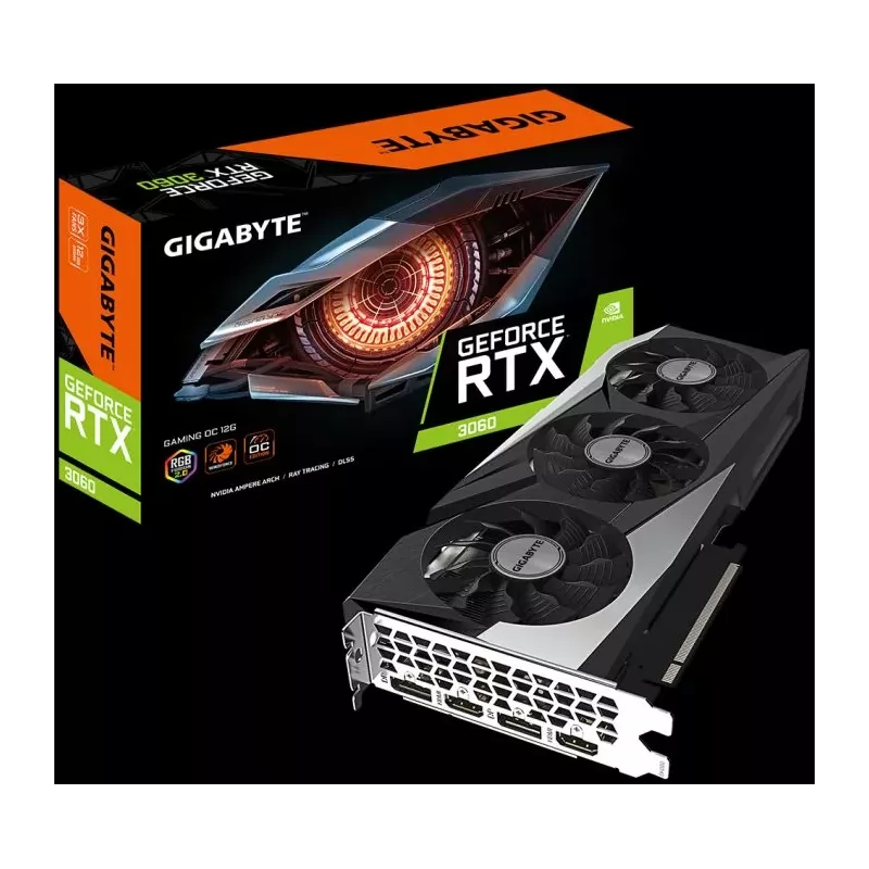 Купить видеокарта PCI-E GIGABYTE GeForce RTX 3060 GAMING OC в Москве, смотреть цены GV-N3060GAMING OC-12GD 2.0 в интернет-магази