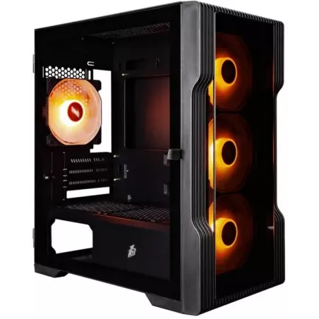 Купить корпус mATX 1STPLAYER TRILOBITE T3-G ARGB Black в Москве, смотреть цены T3-G-BK-4F7 в интернет-магазине goldbyte.ru
