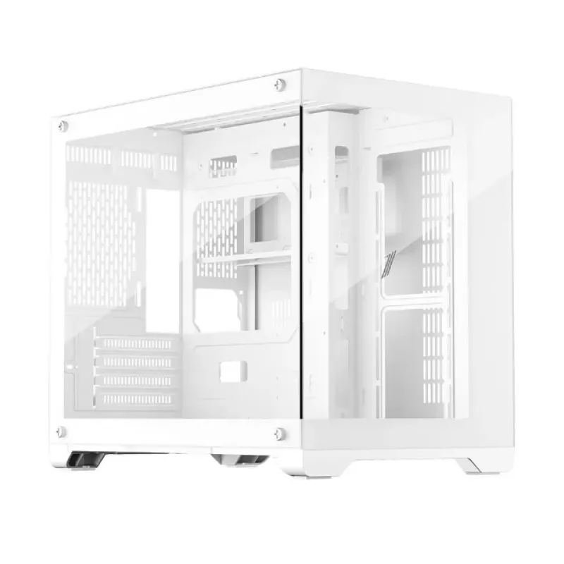 Купить корпус mATX 1STPLAYER MEGAVIEW MV6-T в Москве, смотреть цены MV6-TP-WH в интернет-магазине goldbyte.ru