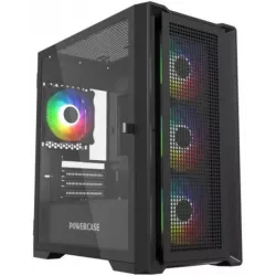 Купить корпус mATX Powercase Alisio Micro X4B V2 в Москве, смотреть цены CAMCXB-A4 в интернет-магазине goldbyte.ru