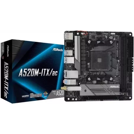 Купить материнская плата mini-ITX ASRock A520M-ITX/AC в Москве, смотреть цены  в интернет-магазине goldbyte.ru