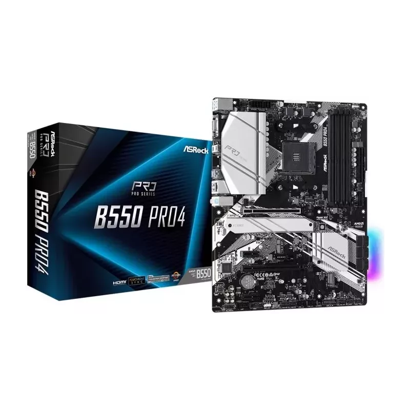 Купить материнская плата ATX ASRock B550 PRO4 в Москве, смотреть цены  в интернет-магазине goldbyte.ru