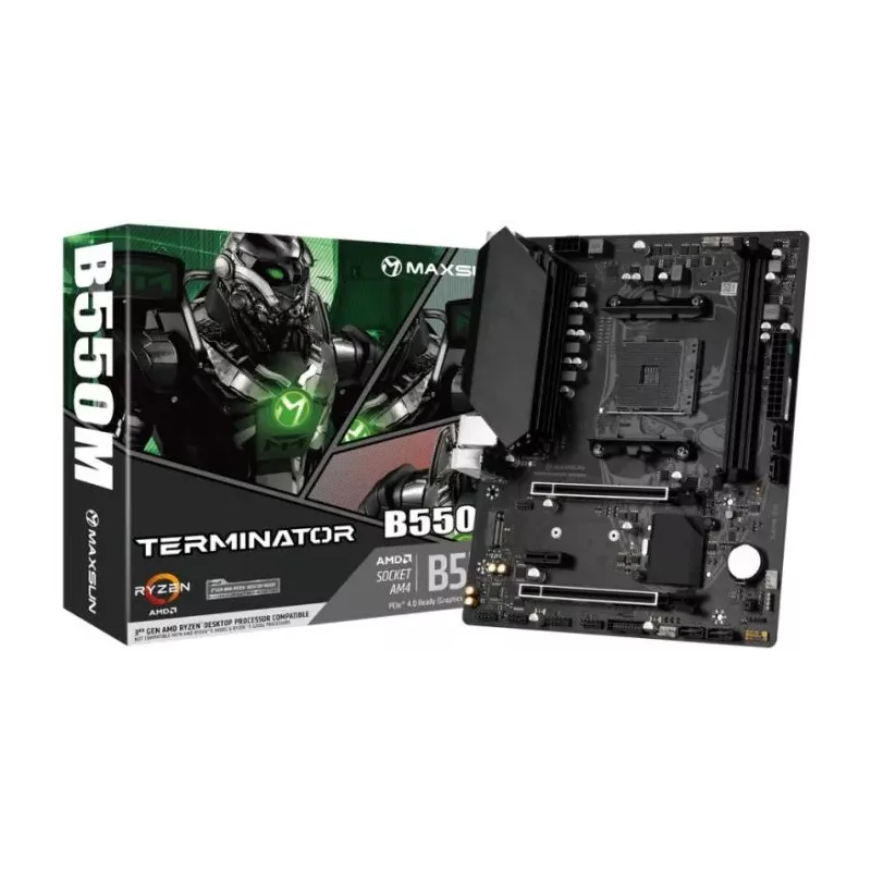 Купить материнская плата mATX MAXSUN Terminator B550M в Москве, смотреть цены MS-Terminator B550M в интернет-магазине goldbyte.r