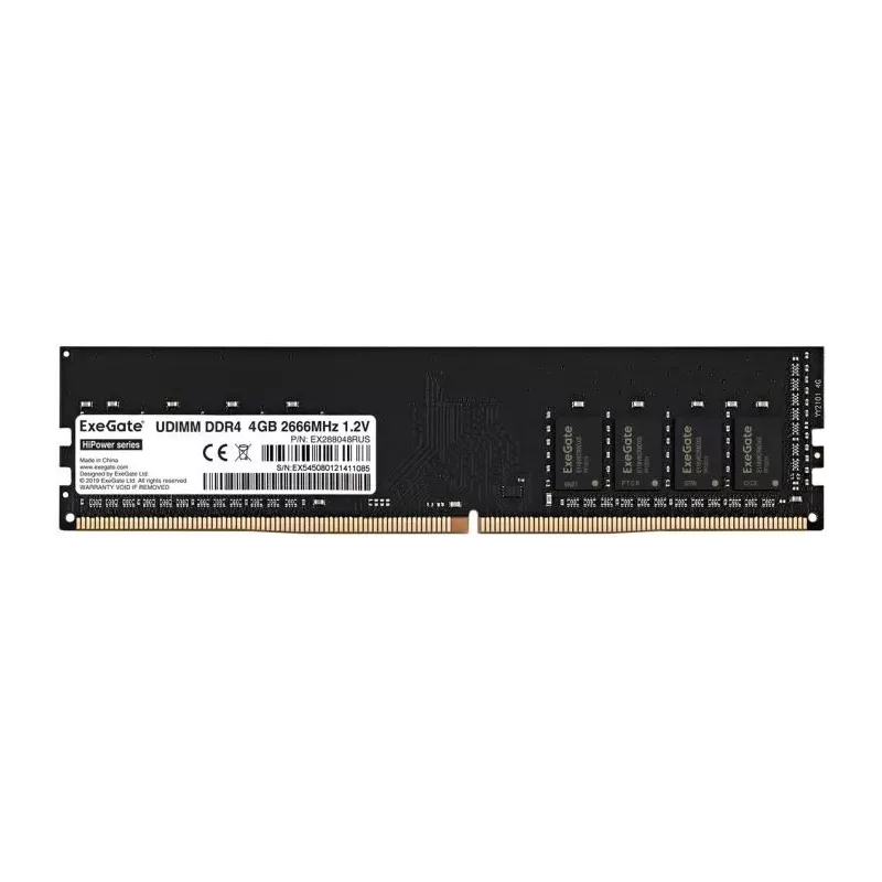 Купить оперативная память DDR4 4GB Exegate HiPower в Москве, смотреть цены EX288048RUS в интернет-магазине goldbyte.ru