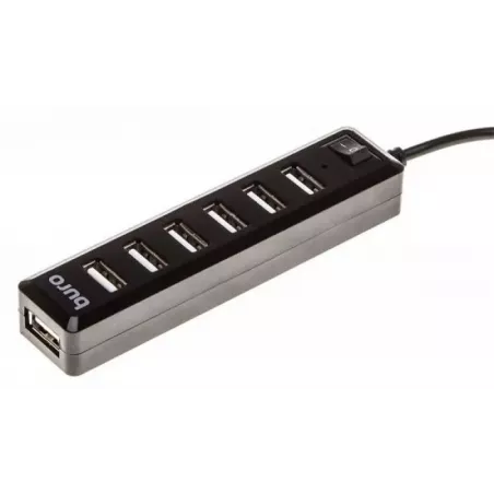 Купить разветвитель USB 2.0 Buro BU-HUB7-1.0-U2.0 в Москве, смотреть цены  в интернет-магазине goldbyte.ru