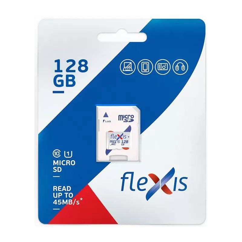 Купить карта памяти 128GB Flexis FMSD128GU1A в Москве, смотреть цены  в интернет-магазине goldbyte.ru