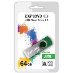 Купить накопитель USB 2.0 64GB Exployd EX064GB530-G в Москве, смотреть цены  в интернет-магазине goldbyte.ru