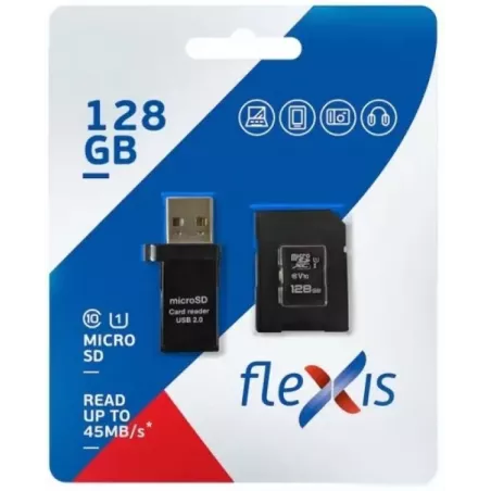 Купить карта памяти MicroSDXC 128GB Flexis FX128GMSDXCU1 в Москве, смотреть цены  в интернет-магазине goldbyte.ru