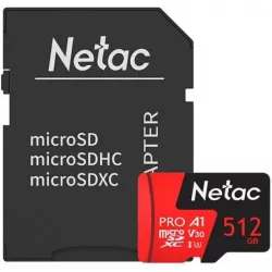Купить карта памяти MicroSDXC 512GB Netac NT02P500PRO-512G-R в Москве, смотреть цены  в интернет-магазине goldbyte.ru