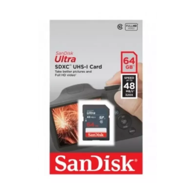 Купить карта памяти SDXC 64GB SanDisk SDSDUNR-064G-GN3IN в Москве, смотреть цены  в интернет-магазине goldbyte.ru