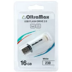 Купить накопитель USB 2.0 16GB OltraMax OM-16GB-230-White в Москве, смотреть цены  в интернет-магазине goldbyte.ru