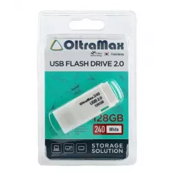 Купить накопитель USB 2.0 128GB OltraMax OM-128GB-240-White в Москве, смотреть цены  в интернет-магазине goldbyte.ru
