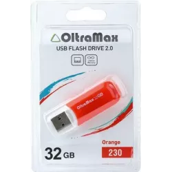 Купить накопитель USB 2.0 32GB OltraMax OM-32GB-230-Orange в Москве, смотреть цены  в интернет-магазине goldbyte.ru