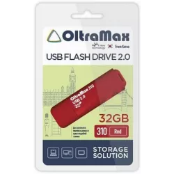 Купить накопитель USB 2.0 16GB OltraMax OM-16GB-310-Red в Москве, смотреть цены  в интернет-магазине goldbyte.ru