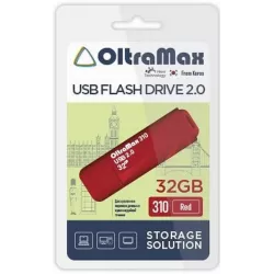 Купить накопитель USB 2.0 32GB OltraMax OM-32GB-310-Red в Москве, смотреть цены  в интернет-магазине goldbyte.ru