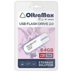 Купить накопитель USB 2.0 64GB OltraMax OM-64GB-220-Violet в Москве, смотреть цены  в интернет-магазине goldbyte.ru