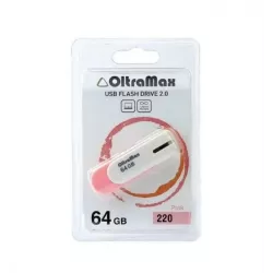 Купить накопитель USB 2.0 64GB OltraMax OM-64GB-220-Pink в Москве, смотреть цены  в интернет-магазине goldbyte.ru