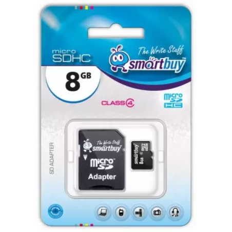 Купить карта памяти MicroSDHC 8GB SmartBuy SB8GBSDCL4-01 в Москве, смотреть цены  в интернет-магазине goldbyte.ru