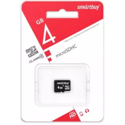 Купить карта памяти MicroSDHC 4GB SmartBuy SB4GBSDCL4-00 в Москве, смотреть цены  в интернет-магазине goldbyte.ru
