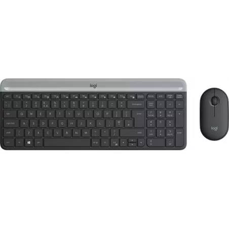 Купить клавиатура и мышь Wireless Logitech MK470 Slim в Москве, смотреть цены 920-009206 в интернет-магазине goldbyte.ru