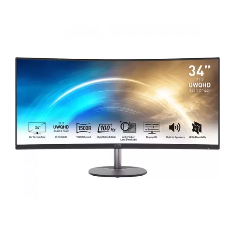 Купить монитор 34'' MSI PRO MP341CQ в Москве, смотреть цены 9S6-3PB2CT-027 в интернет-магазине goldbyte.ru