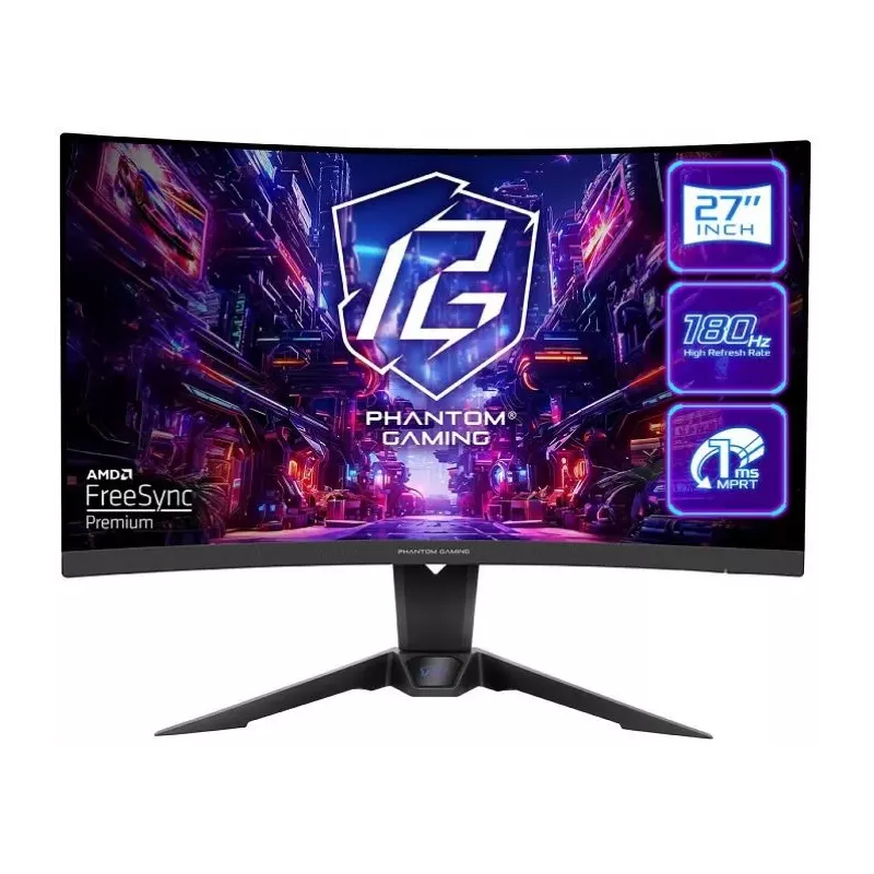 Купить монитор 27'' ASRock Phantom Gaming в Москве, смотреть цены PG27QRT2A в интернет-магазине goldbyte.ru