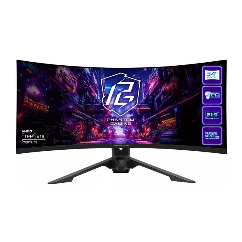 Купить монитор 34'' ASRock Phantom Gaming в Москве, смотреть цены PG34QRT3A в интернет-магазине goldbyte.ru