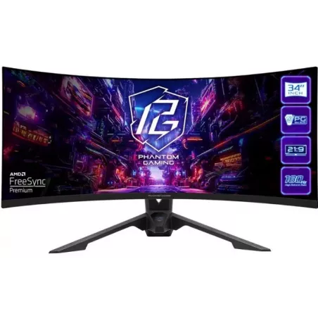 Купить монитор 34'' ASRock Phantom Gaming в Москве, смотреть цены PG34QRT3A в интернет-магазине goldbyte.ru