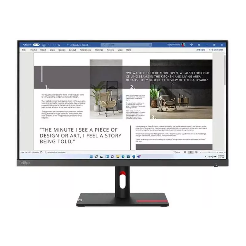 Купить монитор 27'' Lenovo ThinkVision S27i-30 в Москве, смотреть цены 63DFKAT4UK в интернет-магазине goldbyte.ru